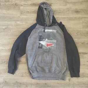 Gray Graphic Hoodie